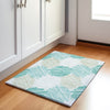 Piper Looms Chantille Geometric ACN1942 Teal Machine Washable Area Rug Scatter Lifestyle Image Feature