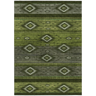 Piper Looms Chantille Tribal ACN1943 Aloe Machine Washable Area Rug main image