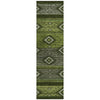 Piper Looms Chantille Tribal ACN1943 Aloe Machine Washable Area Rug Runner Main Image