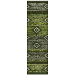 Piper Looms Chantille Tribal ACN1943 Aloe Machine Washable Area Rug Runner Main Image