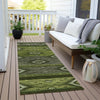 Piper Looms Chantille Tribal ACN1943 Aloe Machine Washable Area Rug Runner Outdoor Lifestyle Image Feature
