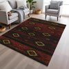 Piper Looms Chantille Tribal ACN1943 Red Machine Washable Area Rug Lifestyle Image Feature