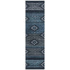 Piper Looms Chantille Tribal ACN1943 Teal Machine Washable Area Rug Runner Main Image