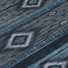 Piper Looms Chantille Tribal ACN1943 Teal Machine Washable Area Rug Swatch Image
