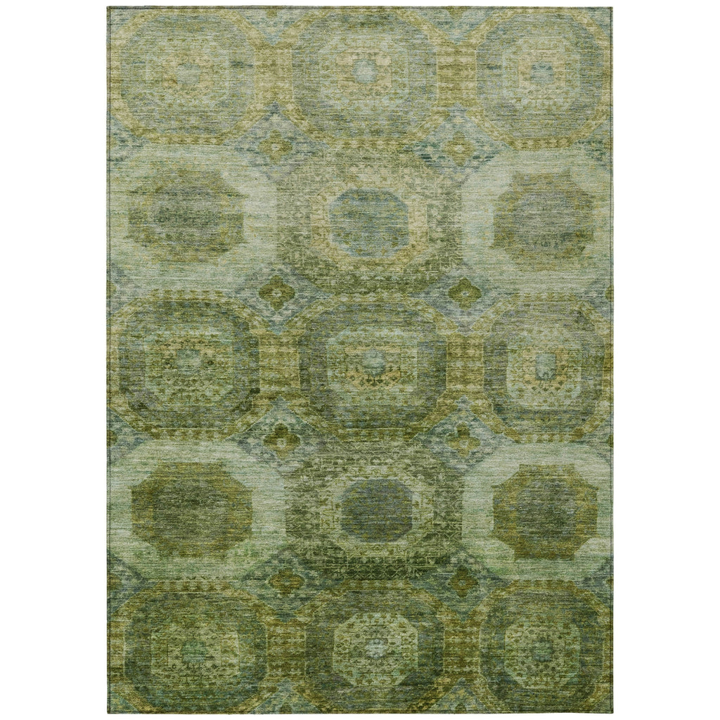 Piper Looms Chantille Panels ACN1944 Aloe Machine Washable Area Rug main image