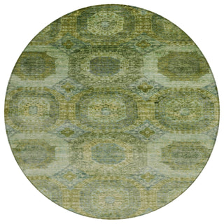 Piper Looms Chantille Panels ACN1944 Aloe Machine Washable Area Rug Round Main Image