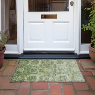 Piper Looms Chantille Panels ACN1944 Aloe Machine Washable Area Rug Scatter Outdoor Lifestyle Image Feature