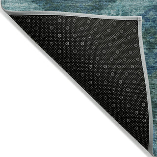 Piper Looms Chantille Panels ACN1944 Blue Machine Washable Area Rug Backing Image