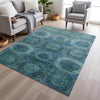 Piper Looms Chantille Panels ACN1944 Blue Machine Washable Area Rug Lifestyle Image Feature