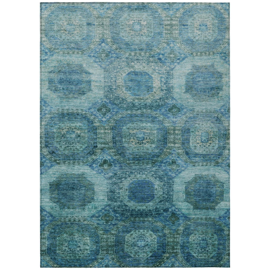 Piper Looms Chantille Panels ACN1944 Blue Machine Washable Area Rug main image