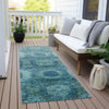 Piper Looms Chantille Panels ACN1944 Blue Machine Washable Area Rug Runner Outdoor Lifestyle Image Feature