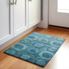 Piper Looms Chantille Panels ACN1944 Blue Machine Washable Area Rug Scatter Lifestyle Image Feature