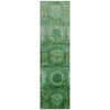 Piper Looms Chantille Panels ACN1944 Emerald Machine Washable Area Rug Runner Main Image