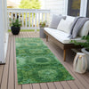 Piper Looms Chantille Panels ACN1944 Emerald Machine Washable Area Rug Runner Outdoor Lifestyle Image Feature