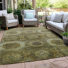 Piper Looms Chantille Panels ACN1944 Gold Machine Washable Area Rug Outdoor Lifestyle Image Feature