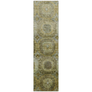 Piper Looms Chantille Panels ACN1944 Gold Machine Washable Area Rug Runner Main Image
