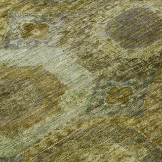 Piper Looms Chantille Panels ACN1944 Gold Machine Washable Area Rug Swatch Image