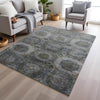 Piper Looms Chantille Panels ACN1944 Mocha Machine Washable Area Rug Lifestyle Image Feature