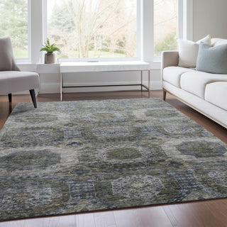 Piper Looms Chantille Panels ACN1944 Mocha Machine Washable Area Rug Lifestyle Image Feature