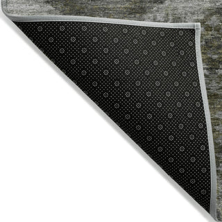 Piper Looms Chantille Panels ACN1944 Pewter Machine Washable Area Rug Backing Image