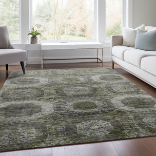 Piper Looms Chantille Panels ACN1944 Pewter Machine Washable Area Rug Lifestyle Image Feature