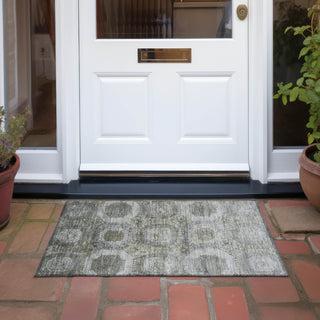 Piper Looms Chantille Panels ACN1944 Pewter Machine Washable Area Rug Scatter Outdoor Lifestyle Image Feature