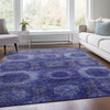 Piper Looms Chantille Panels ACN1944 Purple Machine Washable Area Rug Lifestyle Image Feature