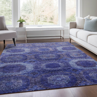 Piper Looms Chantille Panels ACN1944 Purple Machine Washable Area Rug Lifestyle Image Feature