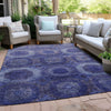 Piper Looms Chantille Panels ACN1944 Purple Machine Washable Area Rug Outdoor Lifestyle Image Feature