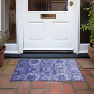 Piper Looms Chantille Panels ACN1944 Purple Machine Washable Area Rug Scatter Outdoor Lifestyle Image Feature