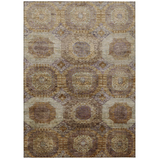Piper Looms Chantille Panels ACN1944 Rust Machine Washable Area Rug main image