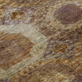 Piper Looms Chantille Panels ACN1944 Rust Machine Washable Area Rug Swatch Image