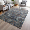 Piper Looms Chantille Panels ACN1944 Teal Machine Washable Area Rug Lifestyle Image Feature