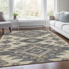 Piper Looms Chantille Tribal ACN1945 Beige Machine Washable Area Rug Lifestyle Image Feature