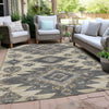 Piper Looms Chantille Tribal ACN1945 Beige Machine Washable Area Rug Outdoor Lifestyle Image Feature