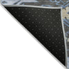 Piper Looms Chantille Tribal ACN1945 Blue Machine Washable Area Rug Backing Image