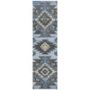 Piper Looms Chantille Tribal ACN1945 Blue Machine Washable Area Rug Runner Main Image