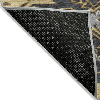 Piper Looms Chantille Tribal ACN1945 Gold Machine Washable Area Rug Backing Image