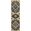 Piper Looms Chantille Tribal ACN1945 Gold Machine Washable Area Rug Runner Main Image
