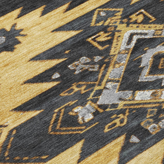Piper Looms Chantille Tribal ACN1945 Gold Machine Washable Area Rug Swatch Image