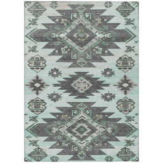 Piper Looms Chantille Tribal ACN1945 Mint Machine Washable Area Rug main image