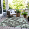 Piper Looms Chantille Tribal ACN1945 Mint Machine Washable Area Rug Outdoor Lifestyle Image Feature