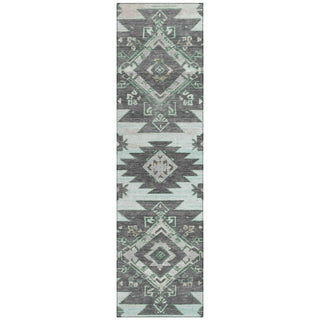 Piper Looms Chantille Tribal ACN1945 Mint Machine Washable Area Rug Runner Main Image