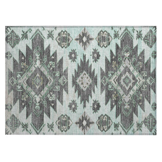 Piper Looms Chantille Tribal ACN1945 Mint Machine Washable Area Rug Scatter Main Image