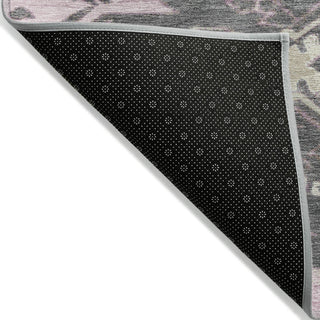 Piper Looms Chantille Tribal ACN1945 Pink Machine Washable Area Rug Backing Image