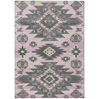 Piper Looms Chantille Tribal ACN1945 Pink Machine Washable Area Rug main image