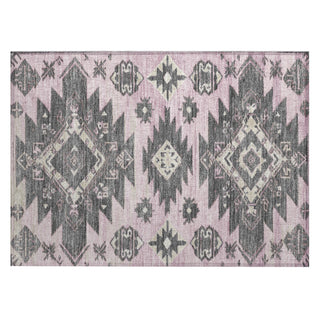 Piper Looms Chantille Tribal ACN1945 Pink Machine Washable Area Rug Scatter Main Image