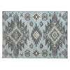 Piper Looms Chantille Tribal ACN1945 Teal Machine Washable Area Rug Scatter Main Image
