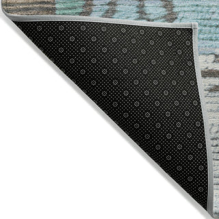 Piper Looms Chantille Tribal ACN1946 Brown Machine Washable Area Rug Backing Image