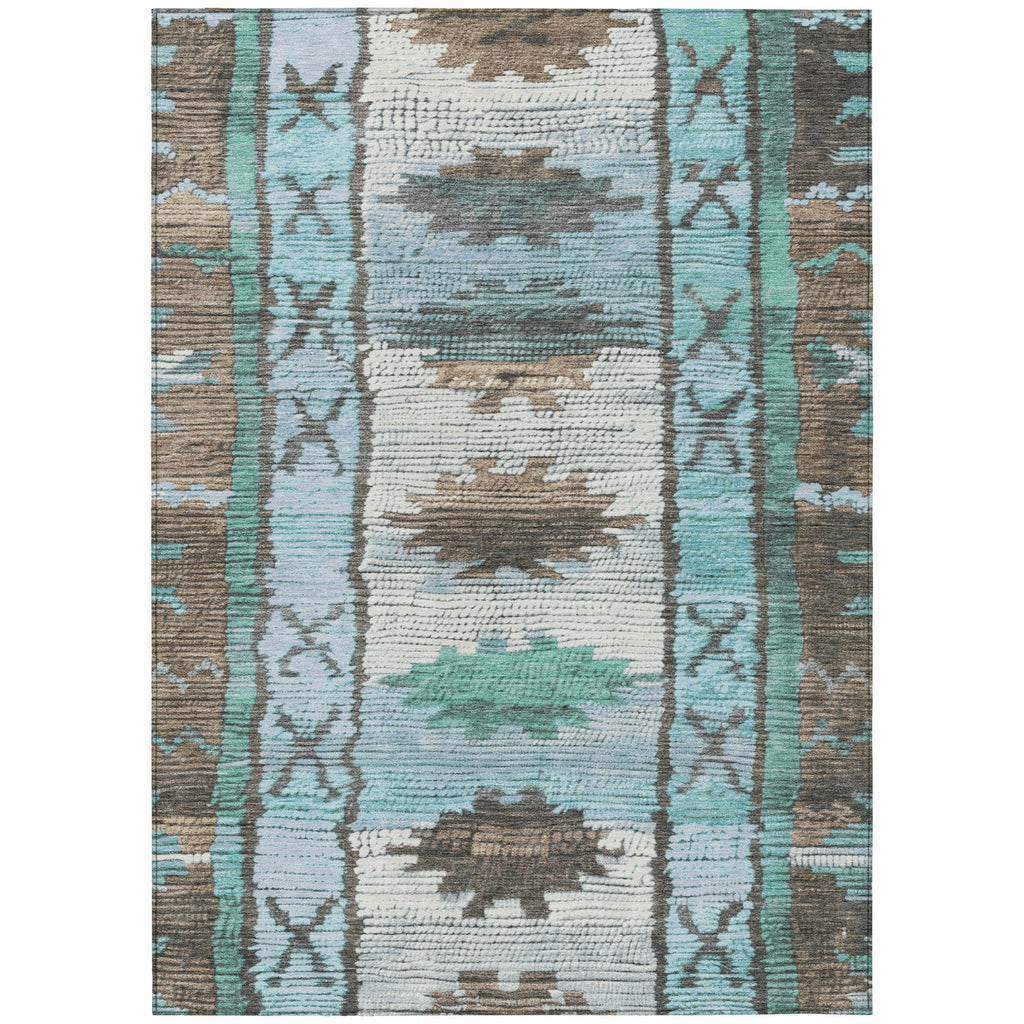 Piper Looms Chantille Tribal ACN1946 Brown Machine Washable Area Rug main image